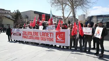 Niğde'de Gazze Saldırıları Protesto Edildi