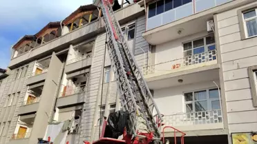 Niksar'da Çatı Katında Yangın