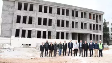 Nusaybin'de Yeni Okul İnşaatı İncelendi