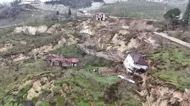 Fatsa'da Heyelan: Evler Yıkıldı, Yol Kapandı