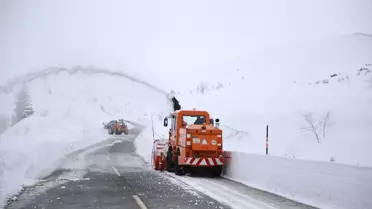 Ordu'da Karla Mücadele Devam Ediyor