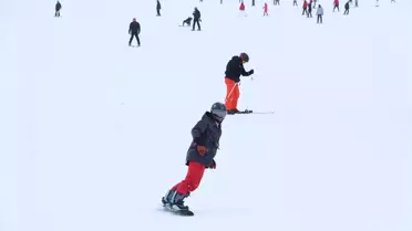 Erciyes'te Bayram Kayak Keyfi