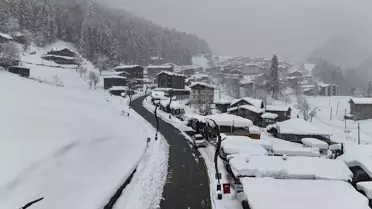 Kar Yağışı Doğu Karadeniz'i Vurdu
