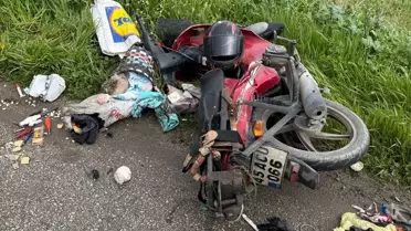 Salihli'de Motosiklet Kazası: 1 Yaralı