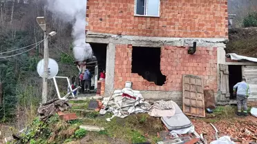 Samsun'da Ev Yangını