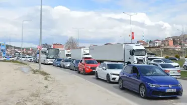 Samsun-Ankara Yolunda Bayram Yoğunluğu
