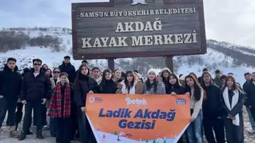 Samsun'da Gençlere Kayak Keyfi