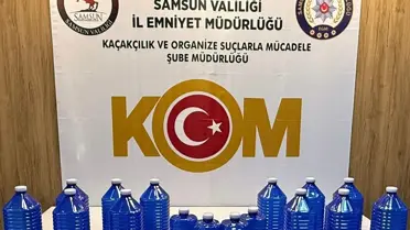 Samsun'da 70 Litre Etil Alkol Ele Geçirildi