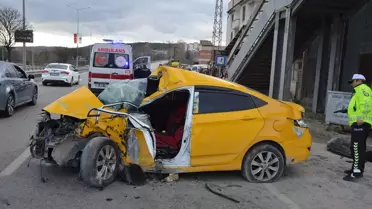 Havza'da Trafik Kazası: Sürücü Ağır Yaralı