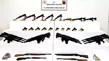 Şanlıurfa'da Silah Kaçakçılarına Operasyon