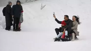 Sarıkamış'ta Kızak Keyfi