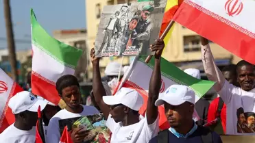 Dakar'da İran ve Lübnan İçin Protesto