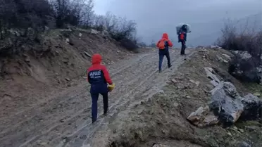 Siirt'te Aile Çadırları Fırtına Sebebiyle Yıkıldı