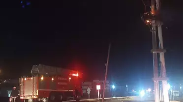 Kurtalan'da Trafo Yangını