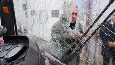 Sivas'ta İşçi Servisine Saldırı