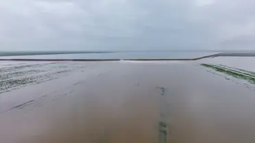 İdlib'de Gölet Patladı, Tarım Arazileri Sular Altında Kaldı