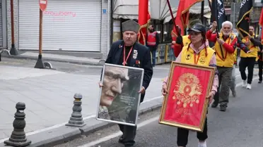 Tekirdağ'da 57 gönüllü 57. Alay'ın izinde Çanakkale yürüyüşüne uğurlandı