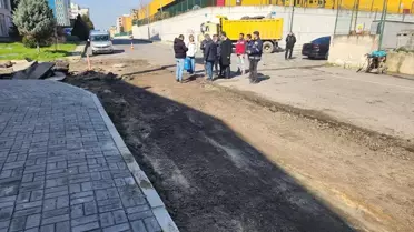 Çorlu'da Yol ve Yeşil Alan Yenileme Çalışmaları