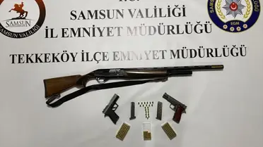 Samsun'da Ruhsatsız Silah Operasyonu