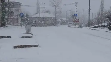 Tokat'ta Kar Yağışı Etkili