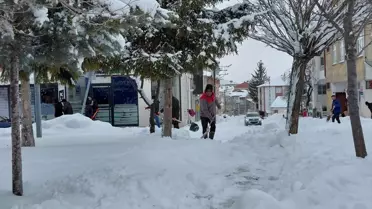 Tokat'ta Kar Yağışı Etkili