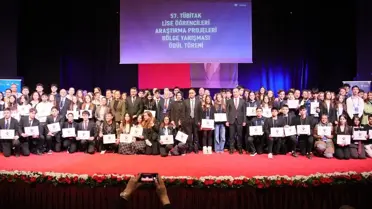 TÜBİTAK Lise Proje Yarışması Ödülleri Verildi