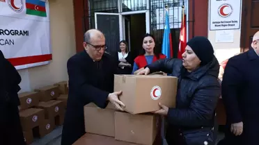 Türk Kızılay, Azerbaycan'da ihtiyaç sahibi ailelere ramazan yardımı dağıttı