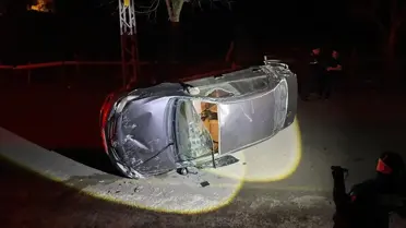 Sinop'ta Otomobil Devrildi: 2 Yaralı