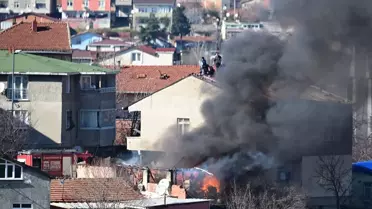 Ümraniye'de Gecekondu Yangını