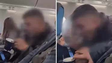 Ünlü fenomen uçakta sigara yakıp kamerayı açtı! Hemen kara listeye alındı