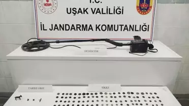 Uşak'ta Tarihi Eşya Operasyonu