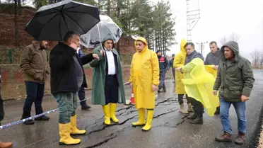 Yahyalı'da Sel Tahribatı İncelendi