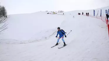 Güneysu'da Dağ Kayağı Şampiyonası Başladı
