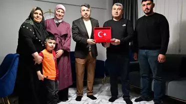 Yıldırım Belediye Başkanı Yılmaz, şehit Samet Çaldır'ın ailesiyle iftar yaptı