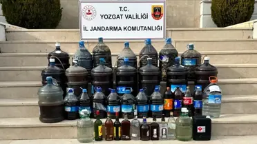 Yozgat'ta 343 Litre Sahte Alkol Ele Geçirildi