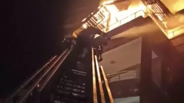 Sorgun'da Apartman Yangını