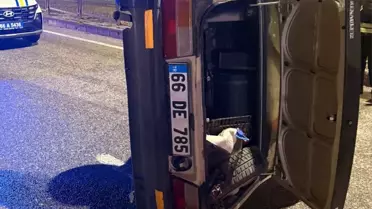 Yozgat'ta Otomobil Devrildi: 3 Yaralı