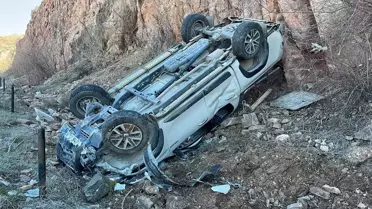 Yozgat'ta Otomobil Devrildi, Sürücü Yaralandı