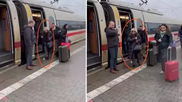 Berlin-Münih treninde sürpriz yolcu, Hillary Clinton toplu taşımayı tercih etti