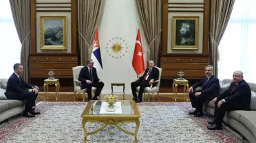Cumhurbaşkanı Erdoğan, Sırbistan Cumhurbaşkanı Vucic'i resmi törenle karşıladı