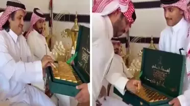 Gelin'in erkek kardeşi, damadın ailesine 24 ayar altın külçe dağıttı