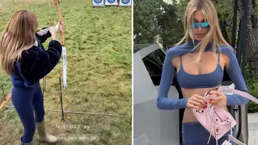 Hakkında yakalama kararı olan Şevval Şahin'in okçuluk paylaşımı sosyal medyanın gündeminde