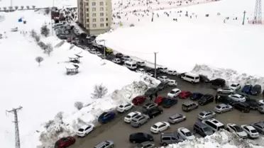 El-Aman Hanı Kayak Merkezi'nde Yoğunluk