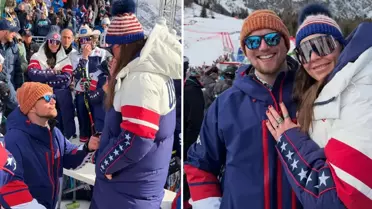 Olimpiyat pistinde aşk rüzgarı: Madalyalı sporcuya sürpriz evlilik teklifi