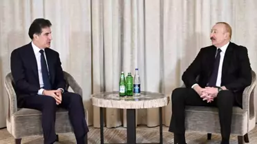 Aliyev ve Barzani Münih'te Buluştu