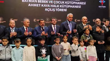 Kültür ve Turizm Bakanı Ersoy, Sason'da Yeni Kütüphanenin Açılışını Yaptı