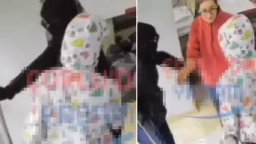 Kadın esnaf, soyguna gelen 2 kişiyi küfür edip tokatladı