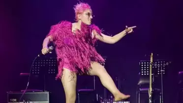 Kalben'in sahnede dans ettiği anlar şaşırttı