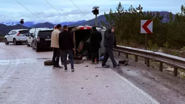 Mudurnu'da Trafik Kazası: 2 Yaralı
