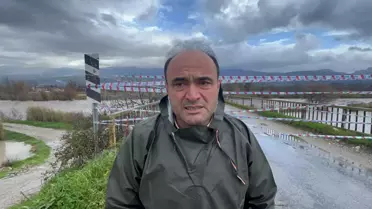 Seydikemer'de Eşen Çayı taştı
